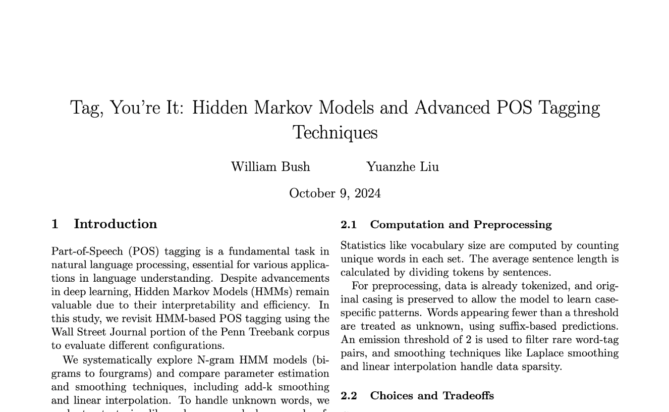 AI POS Tagging Model